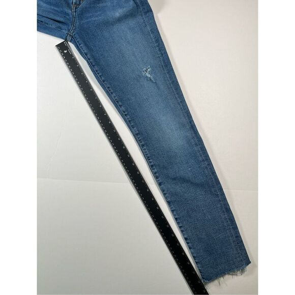 Agolde Sophie High Rise Medium Wash Distressed Skinny Jean w Stretch Size 30 EUC - Picture 6 of 9